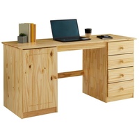 Idimex Schreibtisch MANAGER, natur - Bürotisch mit 4 Schubladen