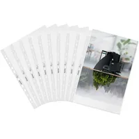 Leitz Prospekthüllen recycle 4021 Maxi DIN A4 transparent genarbt