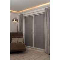 K-HOME K-home® Thermo Springrollo/Mittelzugrollo grau, B90 x H150 cm