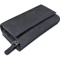 ROYALZ Orelia Vintage Geldbörse Damen Portemonnaie navy grau