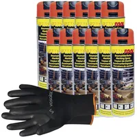 Vasalat Markierungsspray Set - 12 Dosen ; neonorange