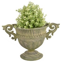 Esschert Design Wandvase Aged Grün - Metall