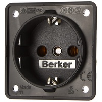 Berker Integro Steckdose Schuko anthrazit matt