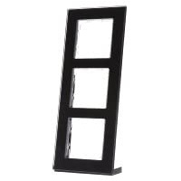 MDT Glasrahmen Taster 3-fach für 55 mm Programme, Schwarz