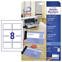 Avery Zweckform Avery-Zweckform C32015-25 Visitenkarten, glatte Kanten 85 x