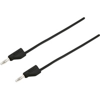VOLTCRAFT MSB-300 Messleitung Lamellenstecker 4mm Lamellenstecker 4mm 25.00cm Schwarz