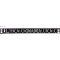 ATEN PE0112G-AT-G 19 Zoll Netzwerkschrank-Steckdosenleiste Schwarz