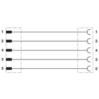 Phoenix Contact 1533615 Sensor-/Aktor-Steckverbinder, konfektioniert M12 Stecker, gerade, Buchse,