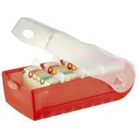 HAN Karteibox A8 transluzent/rot 100 St.