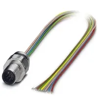 Phoenix Contact 1513787 Sensor-/Aktor-Einbausteckverbinder M12 Stecker, Einbau 0.50m Polzahl:
