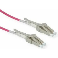 Roline LWL-Kabel 50/125μm OM4, LC/LC, Low-Loss-Stecker, violett, 20 m),