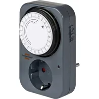Brennenstuhl 1506450 Steckdosen-Zeitschaltuhr analog Tagesprogramm IP20