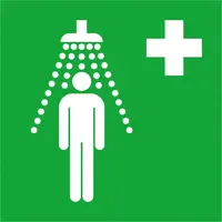 FP Hinweisschild Erste-Hilfe-Schild Notdusche 20 x 20 cm