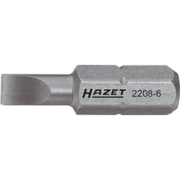 HAZET Bit 2208-4 Sechskant massiv 6,3 (1/4 Zoll) Schlitz