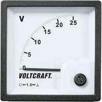 VOLTCRAFT AM-72x72/25V AM-72x72/25V Analog-Einbaumessgerät AM-72x72/25V 25 V Drehspule