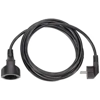 Bachmann Netzkabel Schuko-Verlängerung schwarz, 3m (341.185)