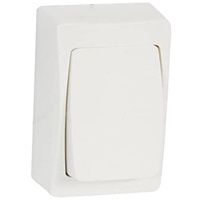 Legrand Oteo Aufputz Taster schmal, ultraweiß 086085