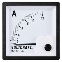 VOLTCRAFT AM-72X72/10A AM-72X72/10A Analog-Einbaumessgerät AM-72X72/10A 10 A Dreheisen