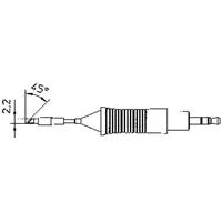 Weller RT7 Lötspitze Messerspitze 45° Spitzen-Größe 2.2mm Inhalt 1St.