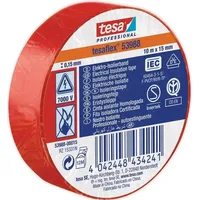 Tesa PVC-Elektroisolierband 10m x 15mm, rot
