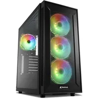 Sharkoon TG6M RGB Tower (ATX, mATX, Mini-ITX), PC Gehäuse,