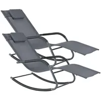 [en.casa] Caracena Schaukelliege 147 x 63 x 89 cm