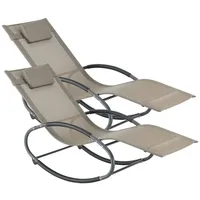 [en.casa] Schaukelliege-Set, Beige