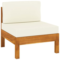 VidaXL Mittelsofa braun/cremeweiß