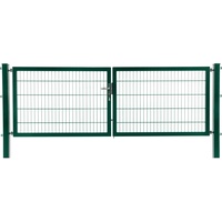 Floraworld Doppeltor Premium Doppelstabmattenfüllung Grün 160 x 300 cm