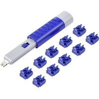Renkforce RJ45 LAN Port Schloss RF-4695234 10er Set Silber-Blau
