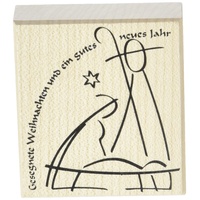 Rayher Motivstempel Maria und Josef 7,0 x 8,0 cm,