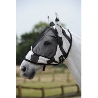 Bucas Buzz-Off Zebra Mask & Ears - Zebra,