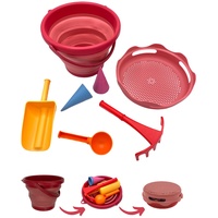 Donic Schildkröt 7 in 1 Sand Toys rot