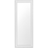 Beliani Wandspiegel Weiß Silber, Rechteckig, 50x130x3 cm