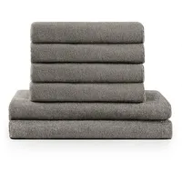 Blumtal Premium Handtuchset 70 x 140 cm grau 4-tlg.