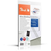 Peach Drahtbindeset für 20 Dokumente - 60-teilig - 6mm