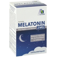 Avitale Melatonin 2 mg plus Hopfen und Melisse Kapseln