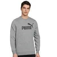 Puma Herren Pullover, Modern, Polyester Baumwolle, Medium Gray Heather,