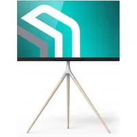 ONKRON TS1220 TV-Ständer 70-120 cm Weiß Holz