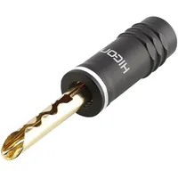 HICON HI-BM13-WHT Lautsprecher-Steckverbinder Stecker, gerade Schwarz, Weiß 1St.