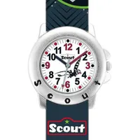 Scout Uhren Jungen Analog Quarz Uhr mit Kunststoffband Armband