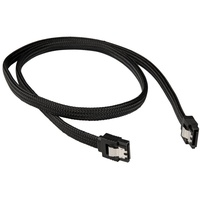 Sharkoon Kabel SATA III Sleeve 1, 00m Schwarz