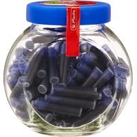 Herlitz Universal Standard-Tintenpatrone blau, 100er-Pack, Glas (8541161)