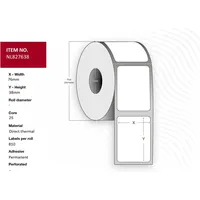 Star Micronics Label 76x38mm, 4pcs/box