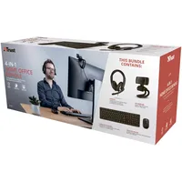 Trust Qoby 4-in-1 Home Office Set - Keyboard, mouse,