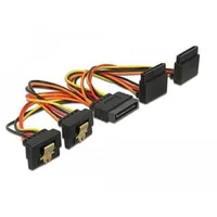 DeLock Strom Anschlusskabel [4x SATA-Strom-Buchse 15pol. - 1x SATA-Strom-Stecker
