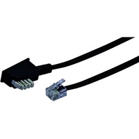 Schwaiger Telefon Anschlusskabel TAL6237 533 TAE (N) RJ11 schwarz,