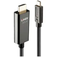 Lindy Anschlusskabel USB-C® Stecker, HDMI-A Stecker 10.00 m Schwarz
