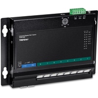 TRENDNET TI Hardened Industrial Wallmount Gigabit Switch, 8x RJ-45,