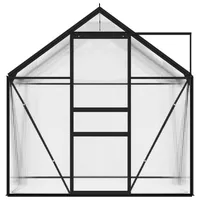 VidaXL Gewächshaus Alu anthrazit HKP 4 mm 2,47 m2